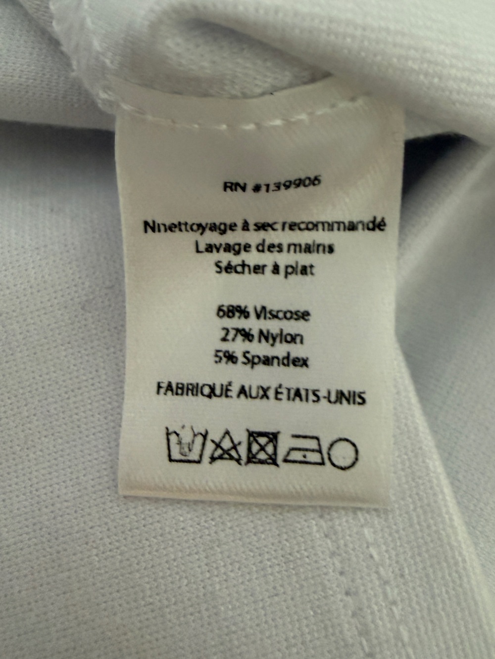 Ripley Rader off-white ponte knit extended short sleeve top Size 2 Small - Picture 9 of 10